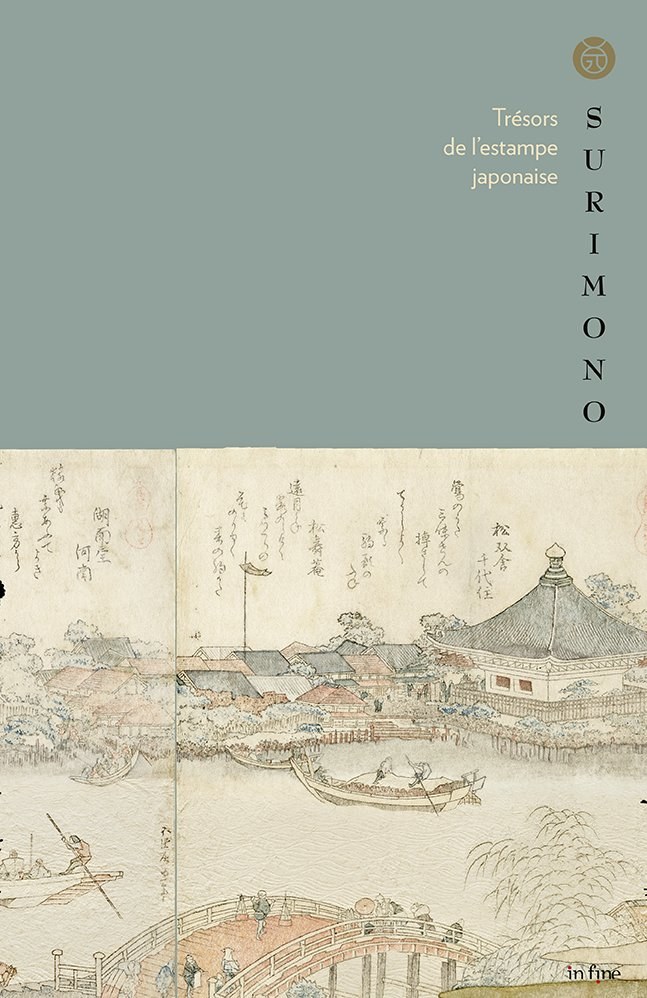 Surimono — Trésors de l'estampe japonaise. Couverture éditée par In Fine, photogravure 20 Fois l'Ours.