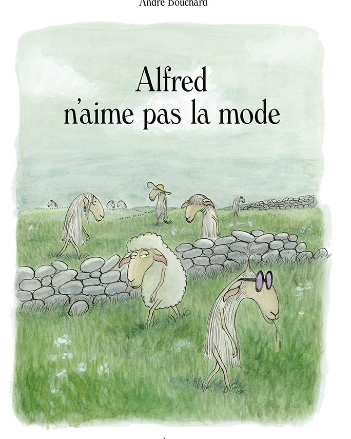 Alfred n'aime pas la mode — André Bouchard. Couverture éditée par Seuil Jeunesse, photogravure 20 Fois l'Ours.